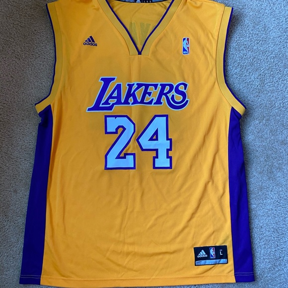 adidas Shirts | Kobe Bryant La Lakers Jersey 24 Adidas Size L ... adidas Shirts | Kobe Bryant La Lakers Jersey 24 Adidas Size L ...